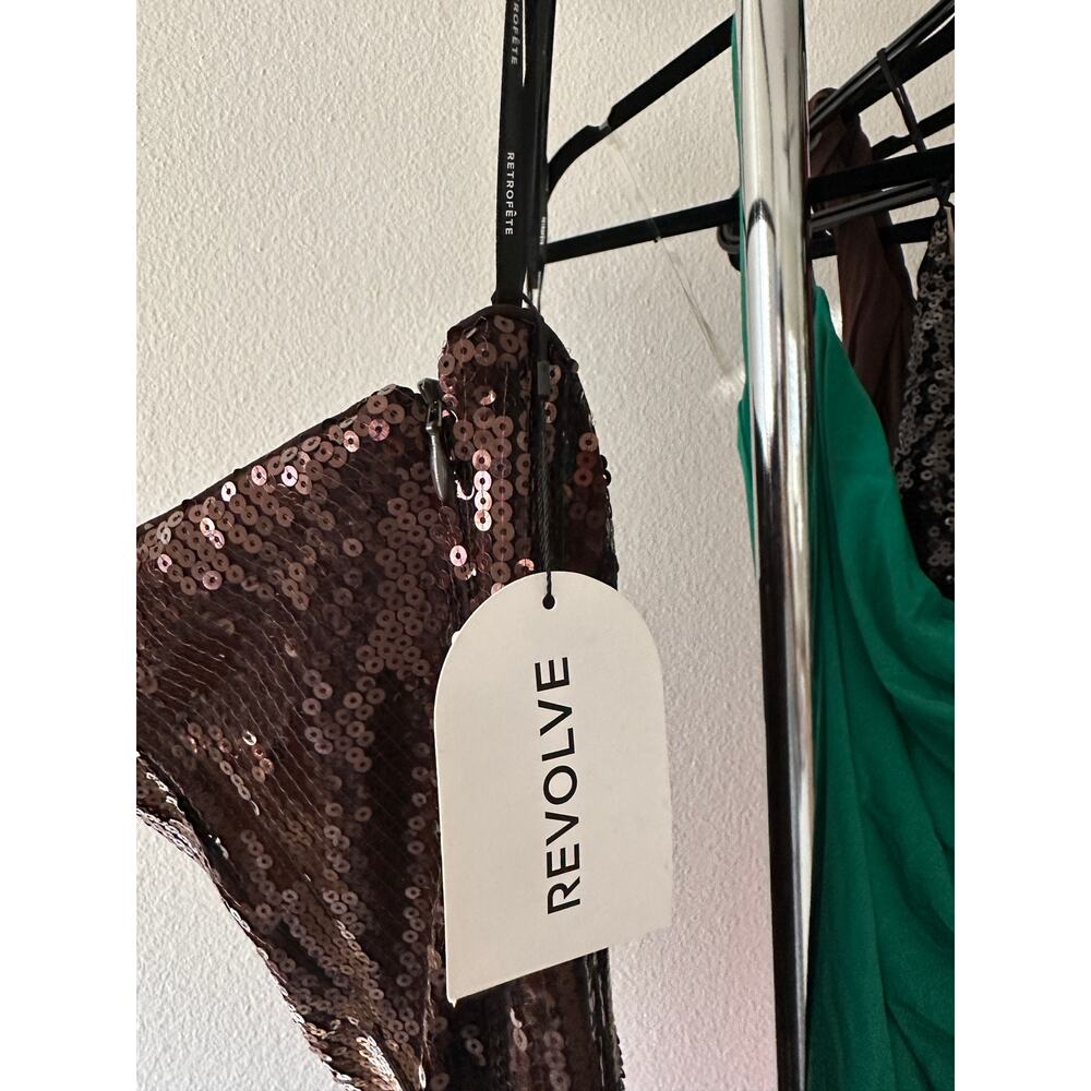 retrofete Ember Dress in Dark Chocolate - Picture 9 of 14